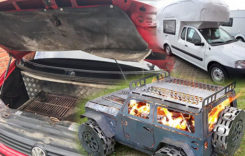 Grătare cu stil – Jeep Wrangler și VW Transporter T4