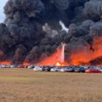 Incendiu flotă auto 3500 mașini arse