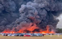 Video: 3.500 de mașini arse într-un incendiu