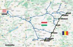 Harta şoselelor pentru tranzitarea Ungariei şi intrarea în România