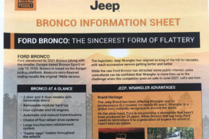 Jeep Wrangler vs Ford Bronco floteauto.ro