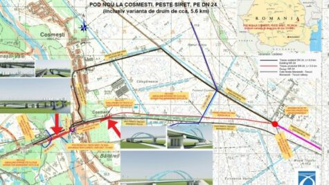 Contract semnat pentru construcția podului nou de la Cosmești, peste Siret