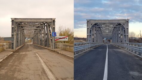 S-a reluat circulația pe ambele benzi ale Podului peste râul Prut de la Giurgiulești