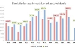 APIA: Piaţa auto din România a crescut cu 42,8% în luna ianuarie