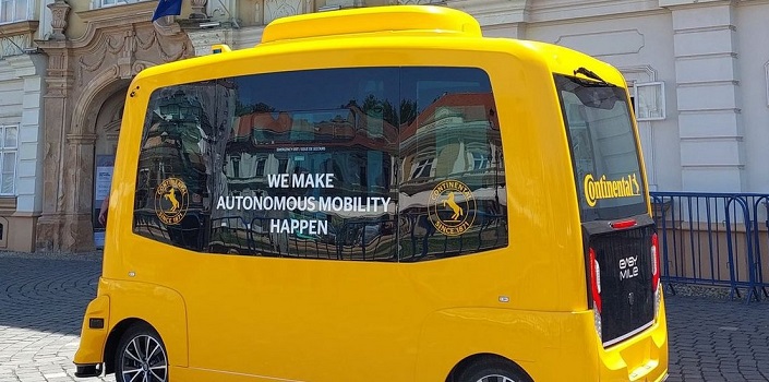 Continental a prezentat la Timișoara primul vehicul complet autonom
