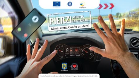 Poliţia Română lansează campania de educaţie rutieră care vizează neatenţia la volan